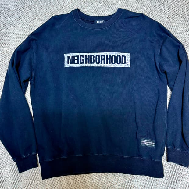 네이버후드xSchottxKOSTAS 맨투맨 라지