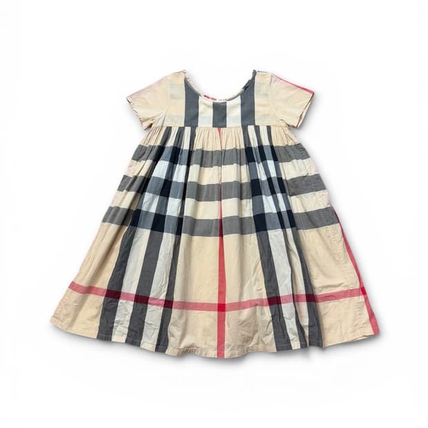 버버리 칠드런 클래식 체크 패턴 원피스 