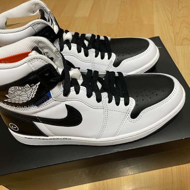 조던 1 x 프라그먼트 x 유니온 LA 하이 OG SP 화이트 블랙