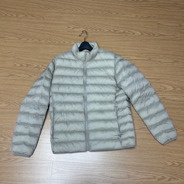 유니클로 퍼프테크 재킷 경량패딩 베이지 L