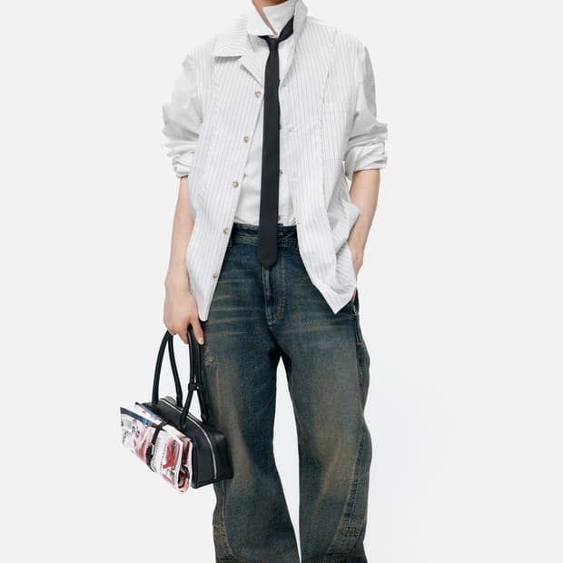 앤더슨벨 트위스트 지퍼 포켓 진