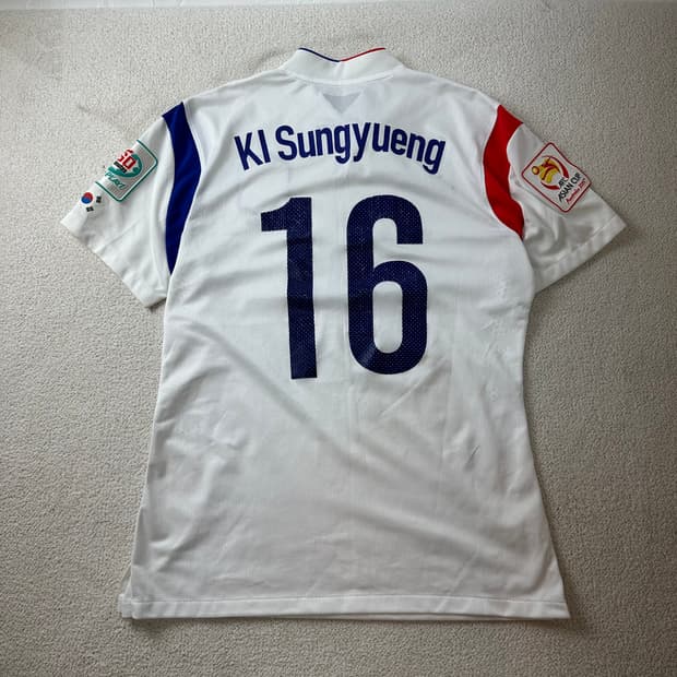 100 나이키 대한민국 14-16 아시안컵 기성용 마킹 반팔 유니폼