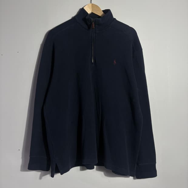 폴로랄프로렌 반집업 네이비 맨투맨 (무료배송)