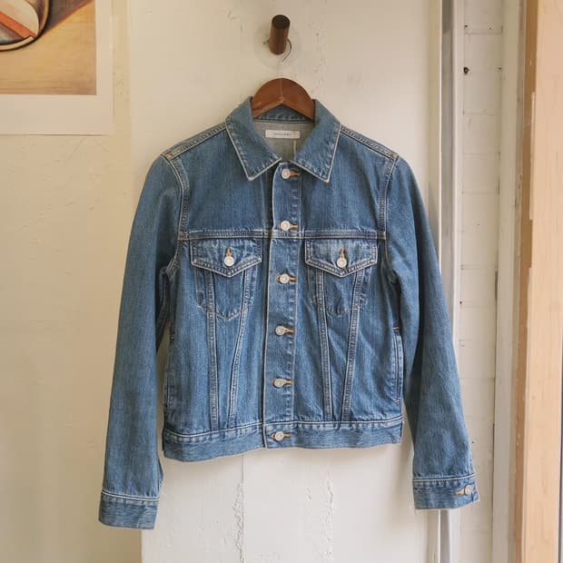 Moussy 중청 클래식 데님 자켓