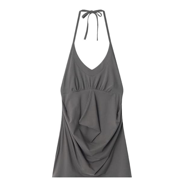 [새상품] 콜로신스 Quince Halter Top Slate Gray