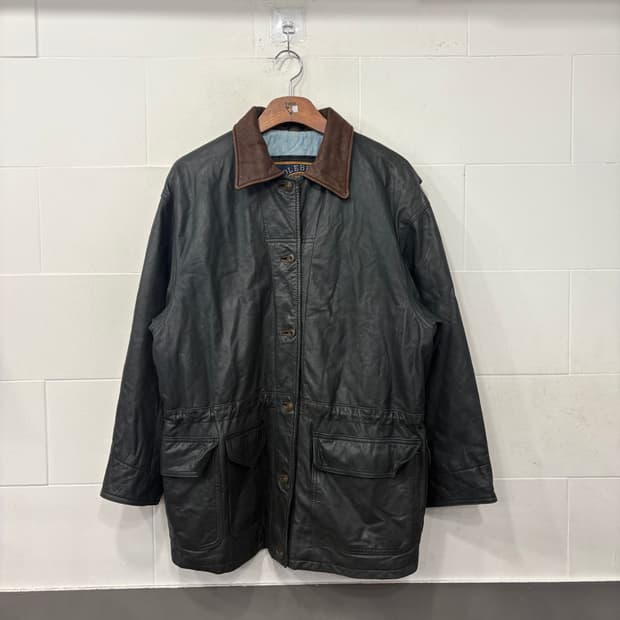 콜보룩 빈티지 소가죽 카 코트 자켓