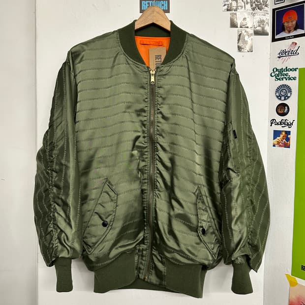 스투시 리버서블 MA-1 자켓