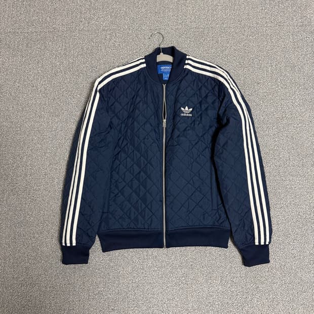 아디다스 파이어버드 퀄팅 자켓 네이비 S