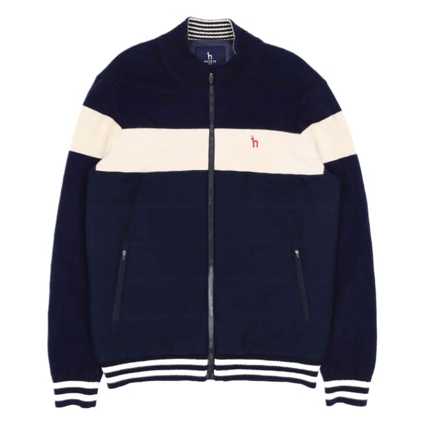 [105] 헤지스 남성 골프 방풍 패딩 모 니트 집업 자켓 N6848