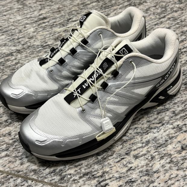 [신발]살로몬 XT Wings 2 화이트 실버 트레일 러닝화