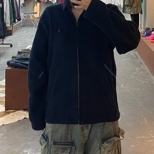 폴로랄프로렌 포니로고 베이비 칼라 플리스 집업 자켓 H2089