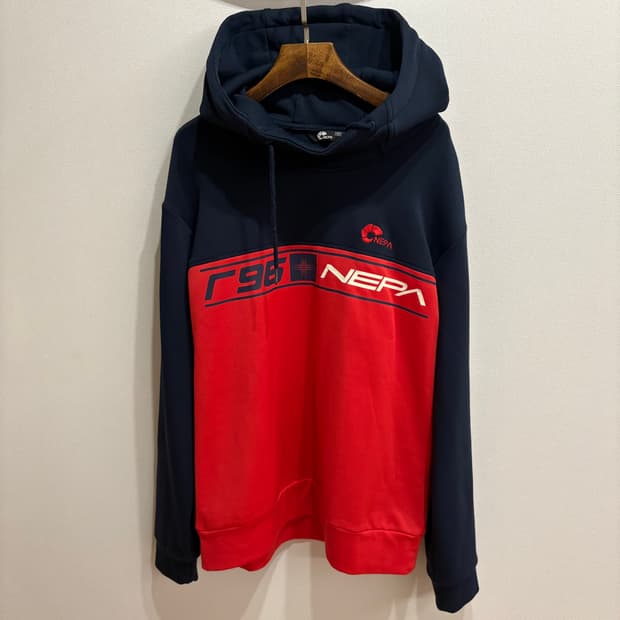 네파 셀레지오 네이비/레드 후드티100 L