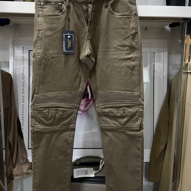 폴로랄프로렌/카키 모토라인 코튼팬츠