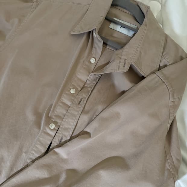 이얼즈어고 포이카 클래식핏 에크루 셔츠 1 (s)