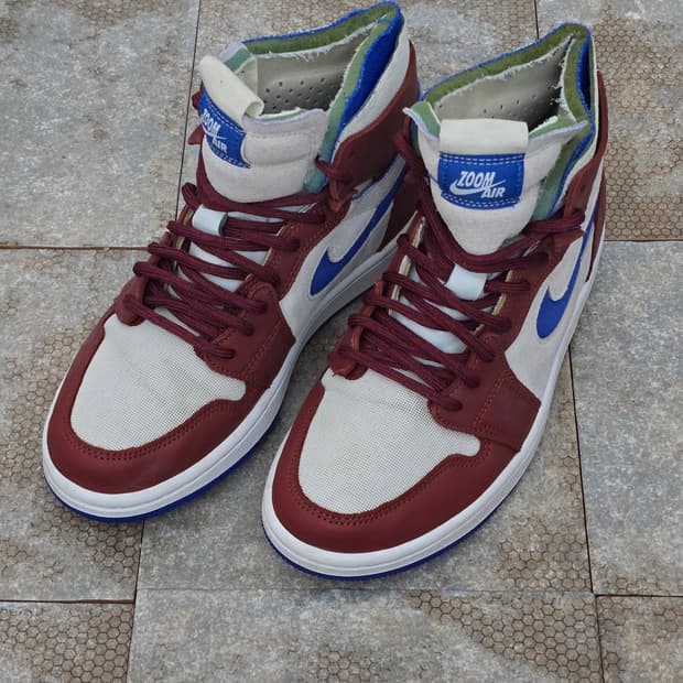 (235)나이키 조던 1 줌 에어 컴포트 팀 레드