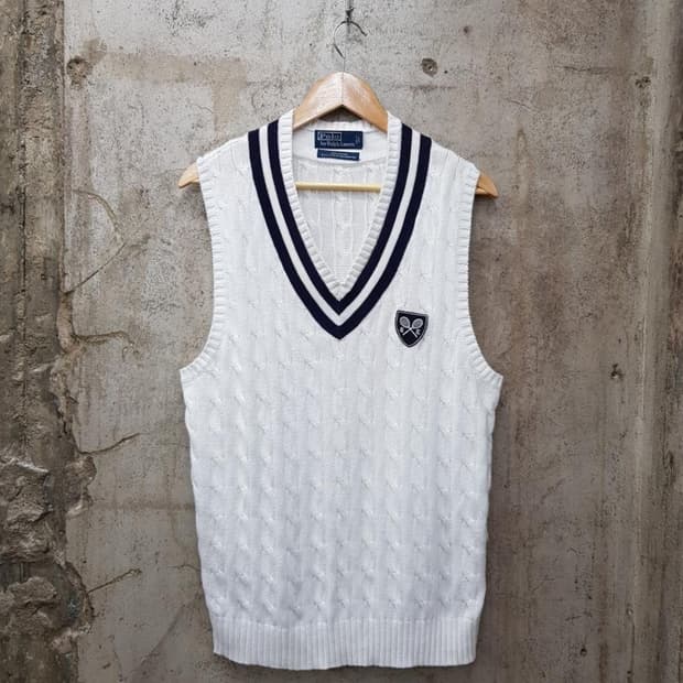 폴로 랄프로렌  케이블 니트 베스트 m사이즈