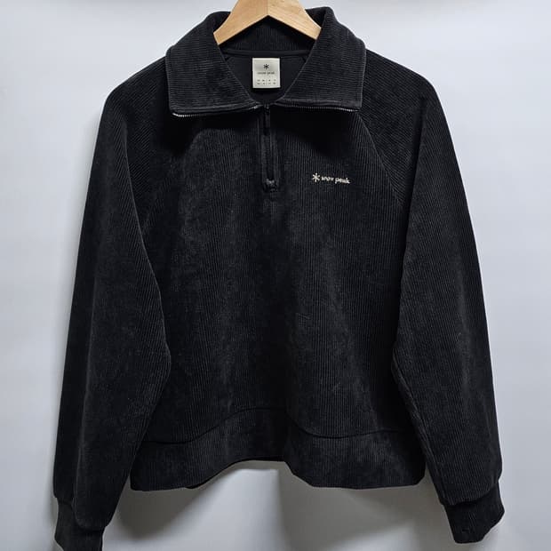 스노우피크 여성 코듀로이 반집업 스웻셔츠 M