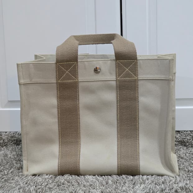 에르메스 보라보라 후루토 에르라인 캔버스 토트백pm 