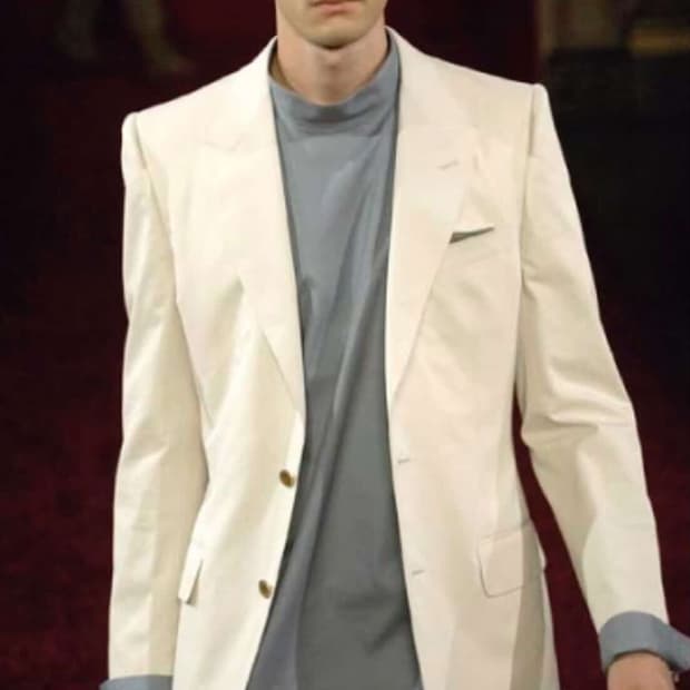 Yves Saint Laurent 07SS back button smoc