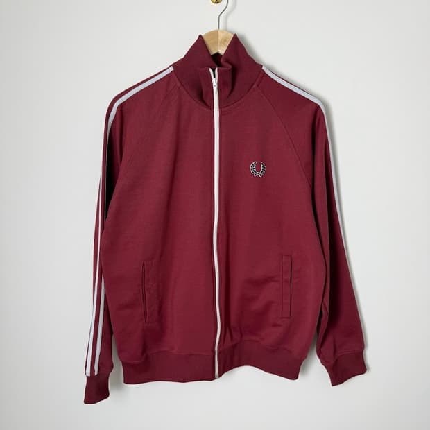 프레드페리 트랙탑 버건디