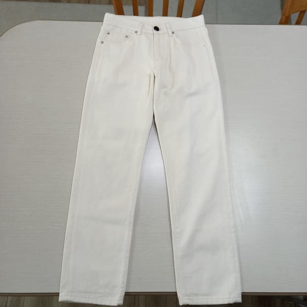 27 새상품 BRANDED Kor 테이퍼드핏 크림진 연베이지 27-601