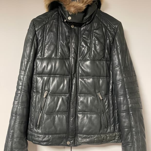 KORINTAGE 가죽 패딩 자켓 L