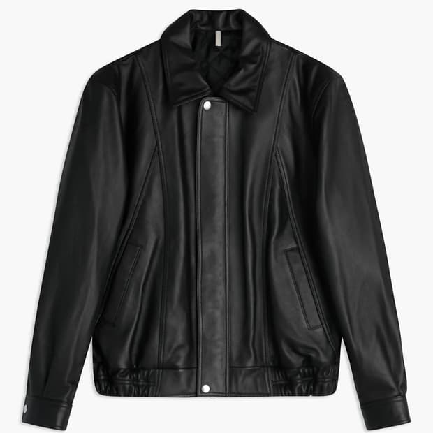 (구매)선플라워90‘s 레더봄버48사이즈 블랙