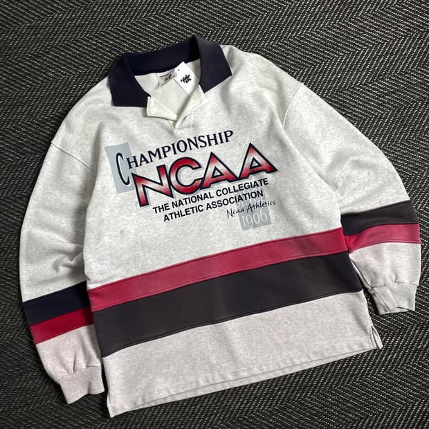 USA 빈티지 NCAA 빅로고 럭비 티셔츠y 2901