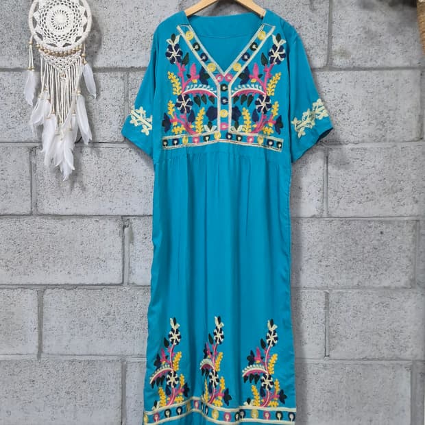 멕시칸 자수원피스 아오이유우 하구미룩 모리룩 모리걸