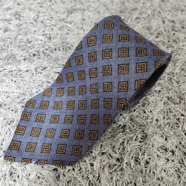 브룩스브라더스 패턴 린넨 넥타이 Free - N11