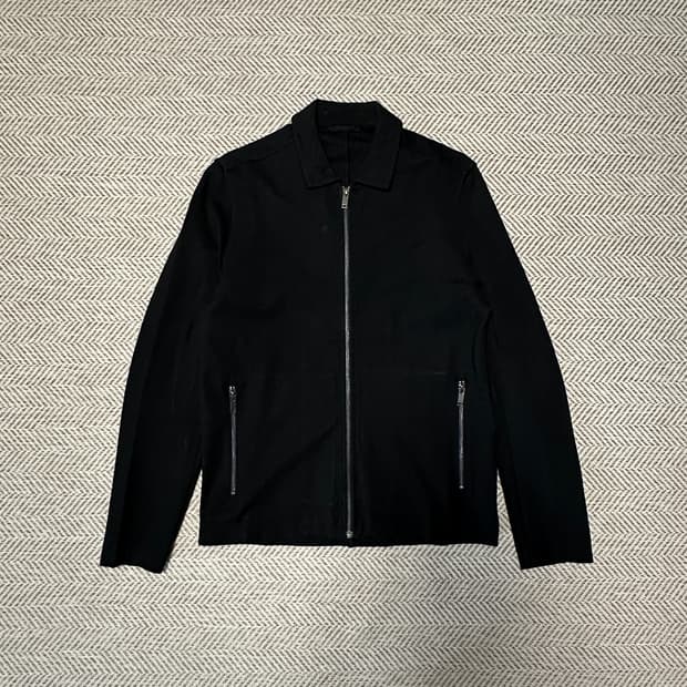 COS shirt jacket zipup black