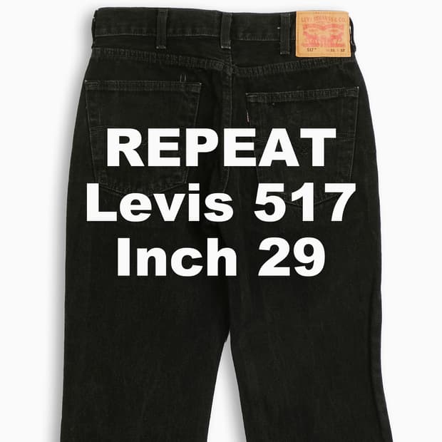 빈티지 리바이스 517 흑청 블랙진 29 인치 LV5173143