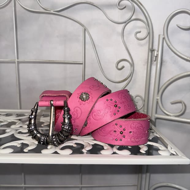 Pink oriental fairy heart butterfly belt