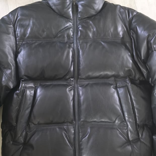 무신사스탠다드 램스킨 푸퍼 패딩 m