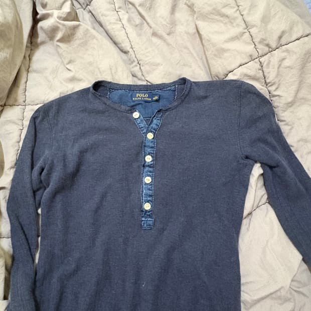 폴로 랄프 로렌 헨리넥 롱슬리브 