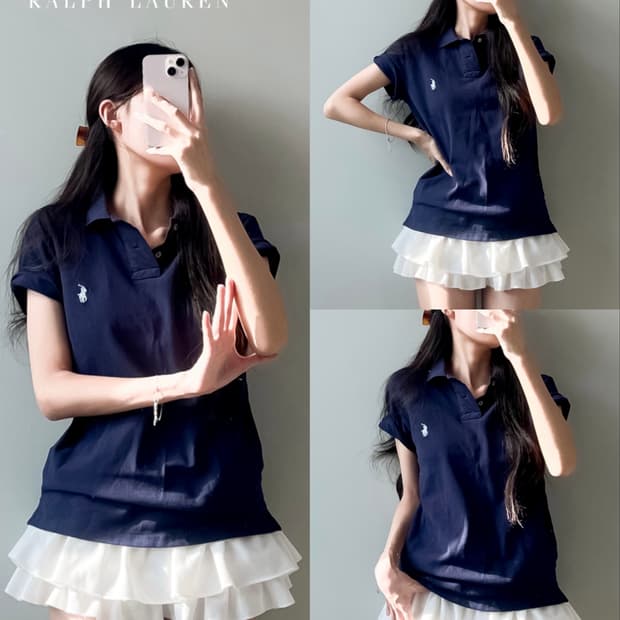 폴로 반팔 카라티