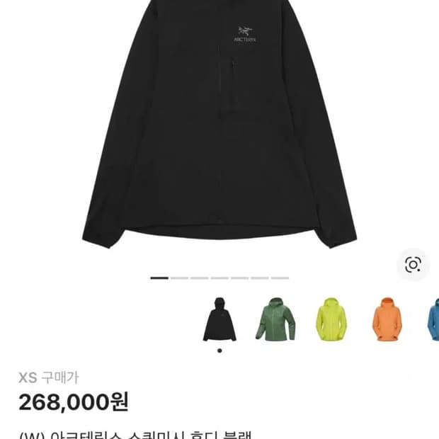 아크테릭스 스쿼미시 후디 블랙