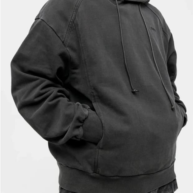 JUUN.J 준지 워싱 블랙 후드티 100~105 (FW2024)