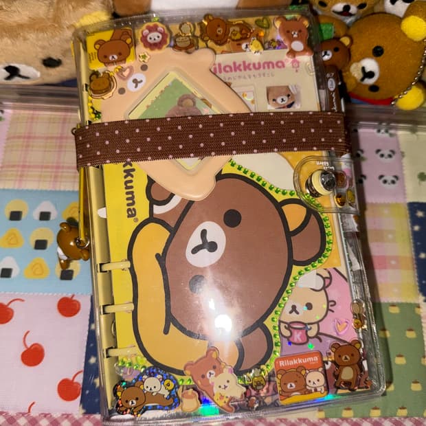 리락쿠마 다이어리셋업 - A6옐로우타입 / 66장