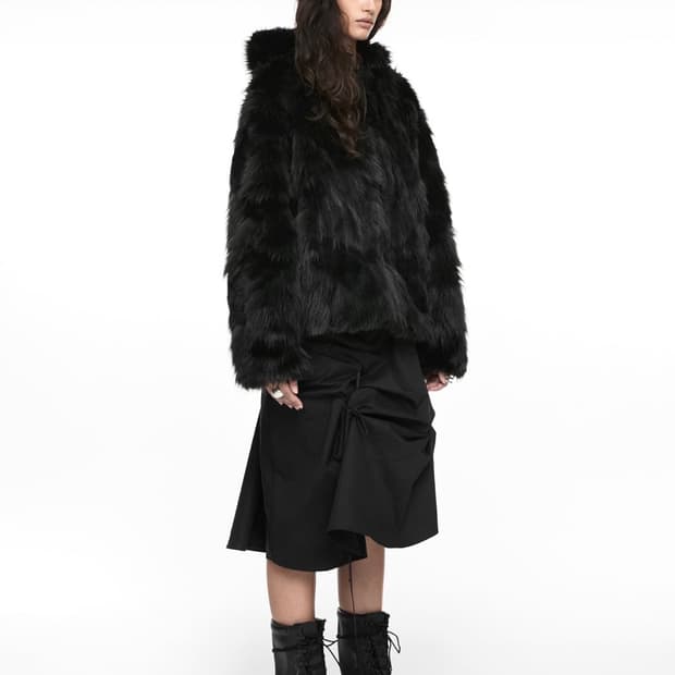 나체 리버시블 퍼자켓 1 사이즈