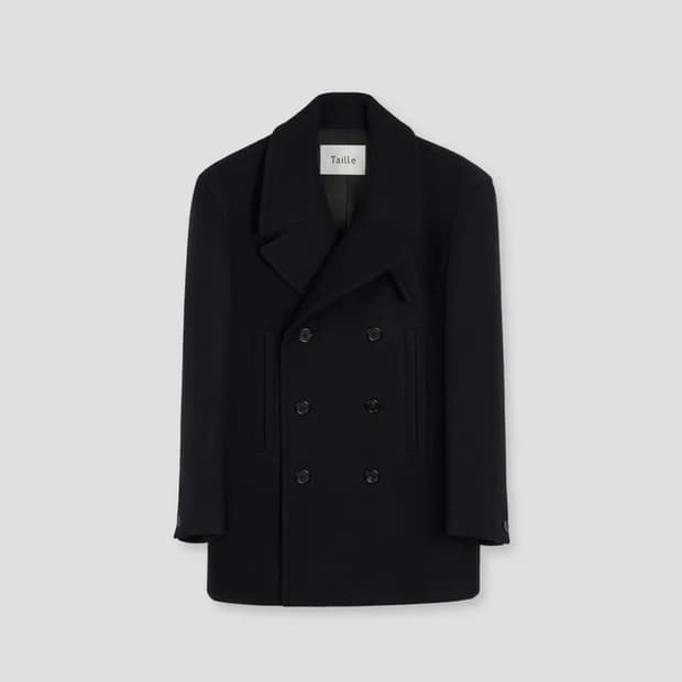BRITAIN REEFER COAT DARK NAVY