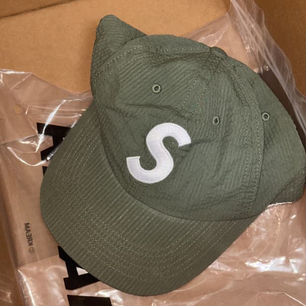 슈프림 시어서커 S 로고 6패널 그린 