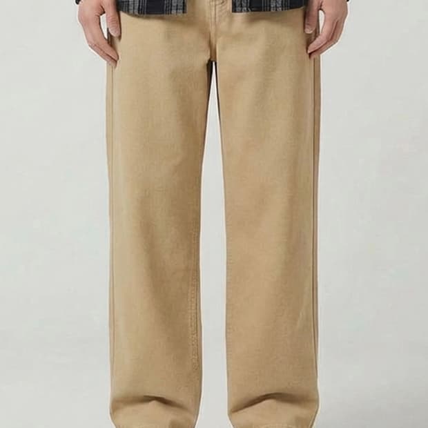 [새제품/32] 행텐 카펜터 와이드핏 팬츠 - 베이지