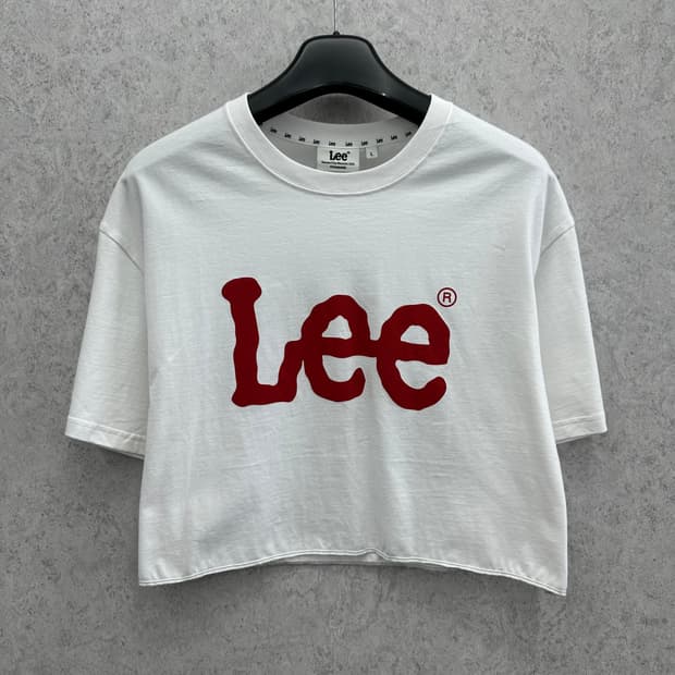 FREE LEE 리 여자 크롭 커스텀 반팔 티셔츠