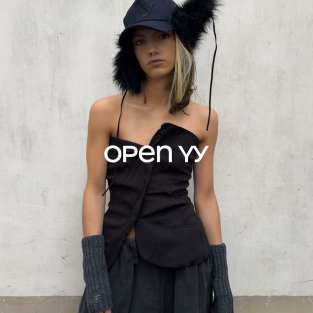 [Open yy]CRINKLED UNBALANCED BUSTIER