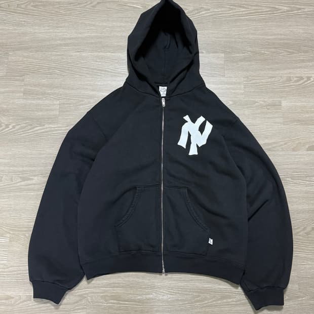 아킴보클럽 NY 누들 양키스 후드집업 블랙 XL