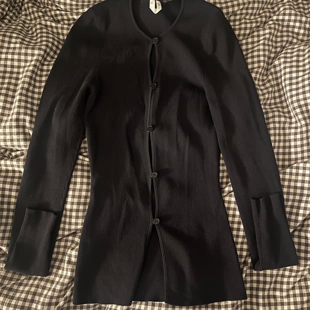 아르켓 블랙 가디건 XS