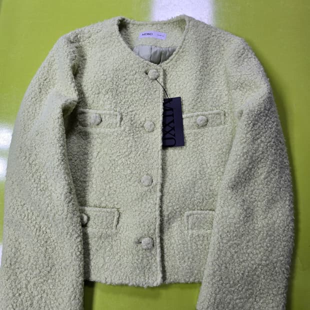 믹소 크롭 뽀글이 자켓 L (1208)