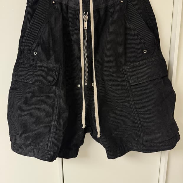 [s] 릭오웬스 코듀로이 쇼츠 팬츠
