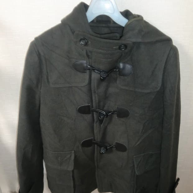 카키 떡코 숏코트 빈티지 모리걸 러블리 하구미 